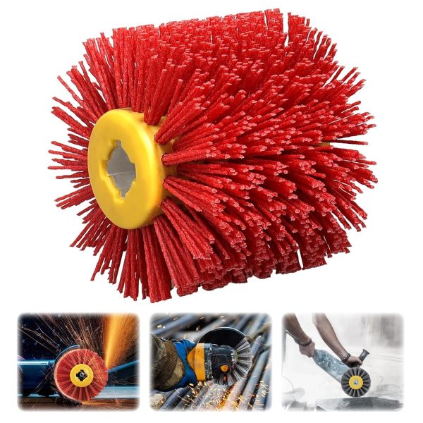 SZCZOTKA SATYNIARKI NYLONOWA ŚCIERNICA WALCOWA 120X100 POSTARZANIA DREWNA