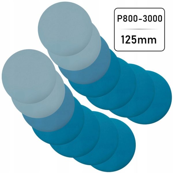 ZESTAW PAPIER WODNY RZEP 125mm P800-P3000 DEERFOS